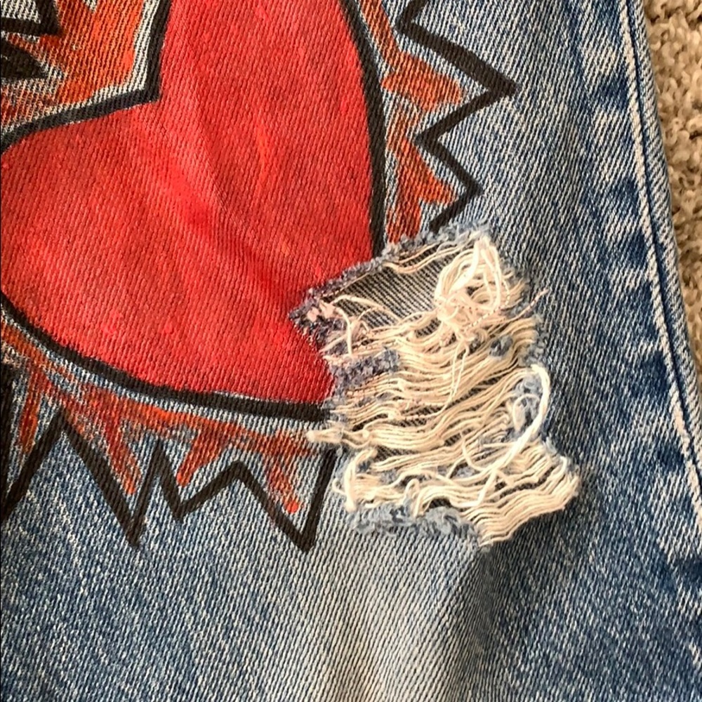 Levi’s VINTAGE size 28 love and lips - Picture 2 of 6